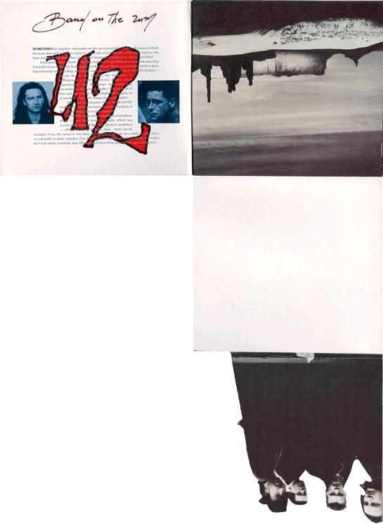 U2 band on the run cardboard model 2d