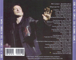 U2 bono the complete solo recordings volume 5