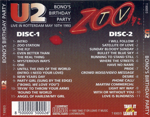 U2 Bono's Birthday Party