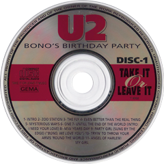 U2 Bono's Birthday Party