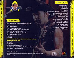 U2 Burning Witches And Tickets