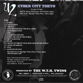 U2 cyber city tokyo zoo tv tour