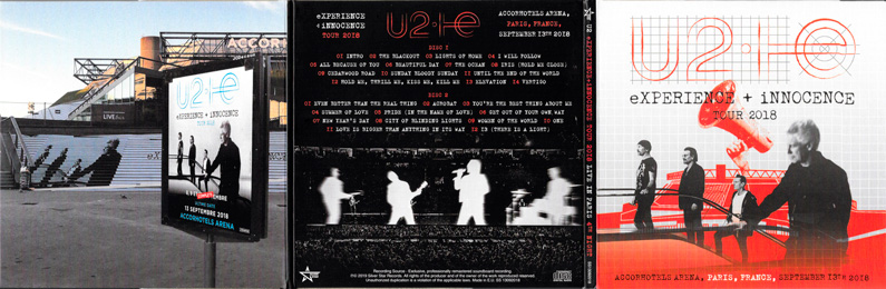 U2 eXPERIENCE + iNNOCENCE Tour 2018 Live In Paris 4th Night