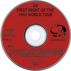 U2 first night of the 1992 world tour