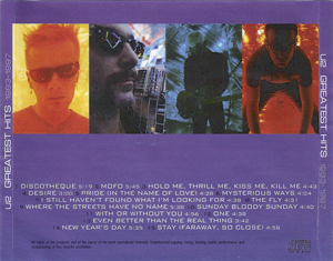 U2 greatest hits 1983 1997 unkn cat none mtx V 8397 2
