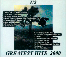 U2 greatest hits 2000 unkn cat blu2gh2000204
