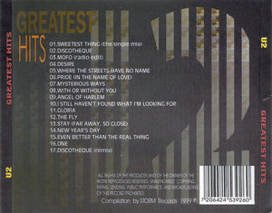 U2 greatest hits storm records