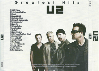 U2 greatest hits unkwn cat e2542