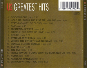 U2 greatest hits unkwn cat wh 970422c mtx lcv 18