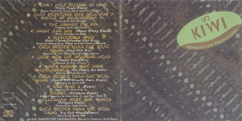 U2 Kiwi Remixes For Propaganda