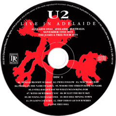 U2 live in adelaide diamond records