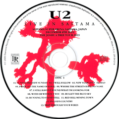 U2 live in saitama diamond records