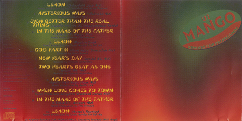 U2 mango remixes for propaganda polygram