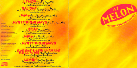 U2 melon remixes for propaganda polygram