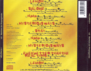 U2 melon remixes for propaganda polygram