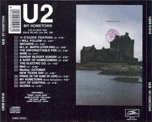 U2 my hometown live storm