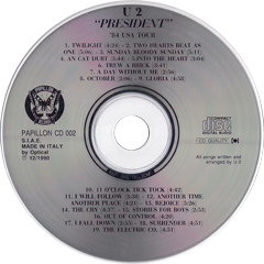 U2 president papillon records