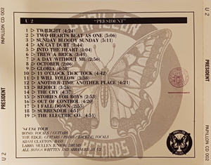 U2 president papillon records