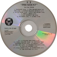 U2 president papillon records