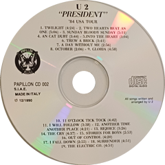 U2 president papillon records