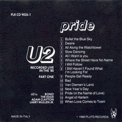 U2 pride pluto records
