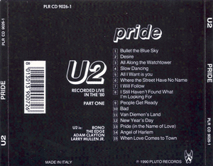 U2 pride pluto records