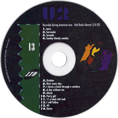 U2 recorded during american tour red rocks denver 5 6 83