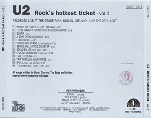 U2 rock s hottest ticket vol1 golden stars