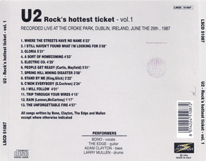 U2 rock s hottest ticket vol1 live storm