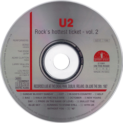 U2 rock s hottest ticket vol2 golden stars