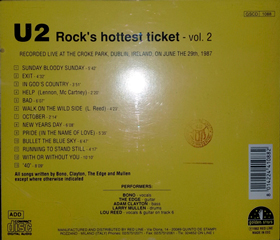 U2 rock s hottest ticket vol2 golden stars