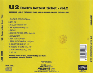 U2 rock s hottest ticket vol2 live storm