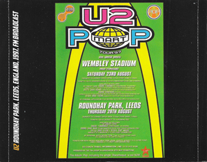 U2 roundhay park leeds england 1997 fm broadcast