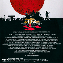 U2 saitama super arena 2019 1st night dvdr