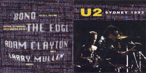 U2 sydney 1993