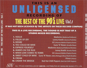 U2 the best of the 90s live vol 1