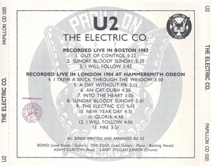 U2 the electric co papillon
