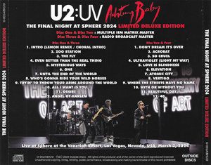 U2 the final night at sphere 2024 limited deluxe