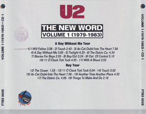 U2 the new word volume 1 1979 1983
