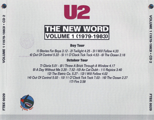 U2 the new word volume 1 1979 1983