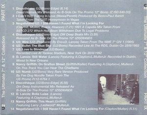 U2 the ultimate 7 & 12 collection part ix
