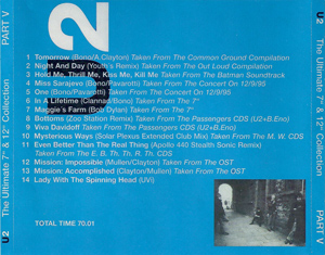 U2 the ultimate 7 & 12 collection part v
