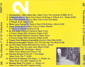 U2 the ultimate 7 & 12 collection part vi