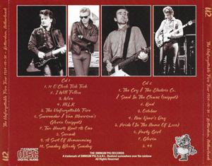 U2 the unforgettable fire tour 1984 10 30 rotterdam netherlands