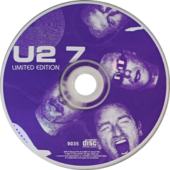 U2 7 limited edition fi record