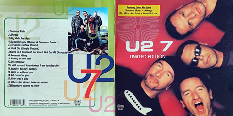 U2 7 limited edition