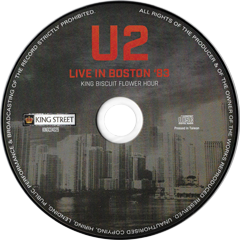 U2 live in boston '83 king street