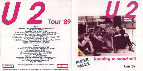 U2 tour '89 running to stand still