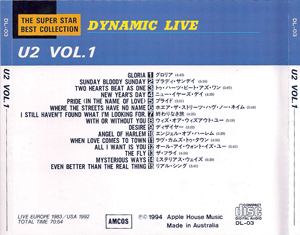 U2 vol 1 dynamic live