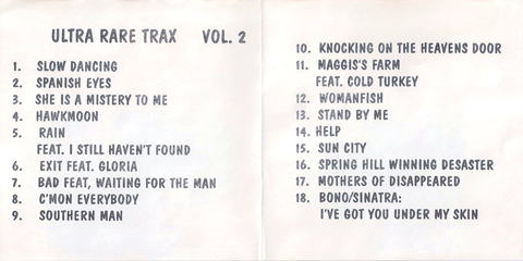 U2 ultra rare trax vol 1 3 vol2